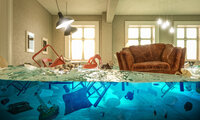 living-room-flooded-with-floating-chair-no-one